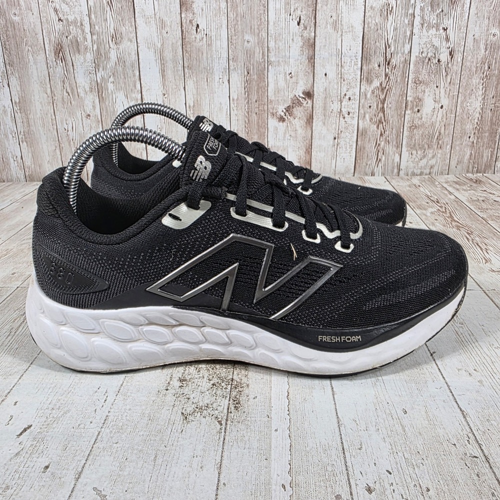 New Balance Fresh Foam 680v8 Womens Running Shoes Black Silver W680LK8 Size 8